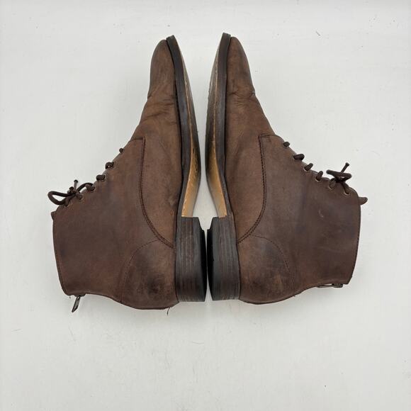 All Saints Brown Leather Lace-Up Boots main image 7